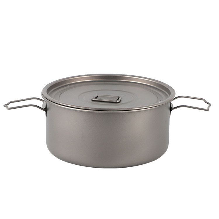 Outdoor Camping Pure Titanium Soup Pot