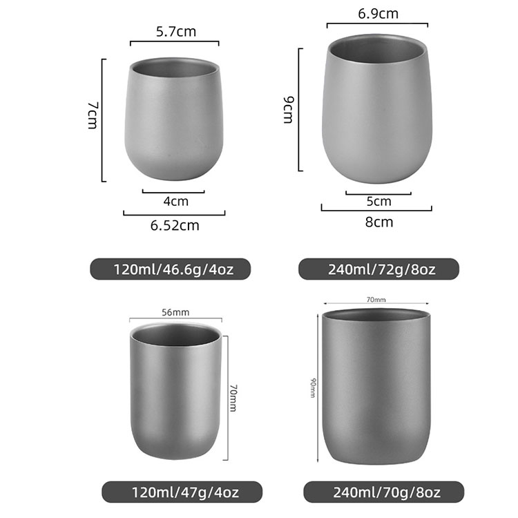 Outdoor Pure Titanium Water Cup